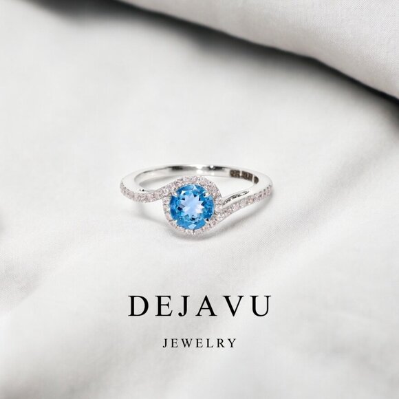 Aquamarine Ring - Picture 1 of 8